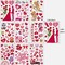 Removable Vinyl Window Sticker Valentine's Day Heart Window Clings Decorations